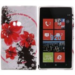 Design Sili-Cover til Lumia 920 - Red Flower